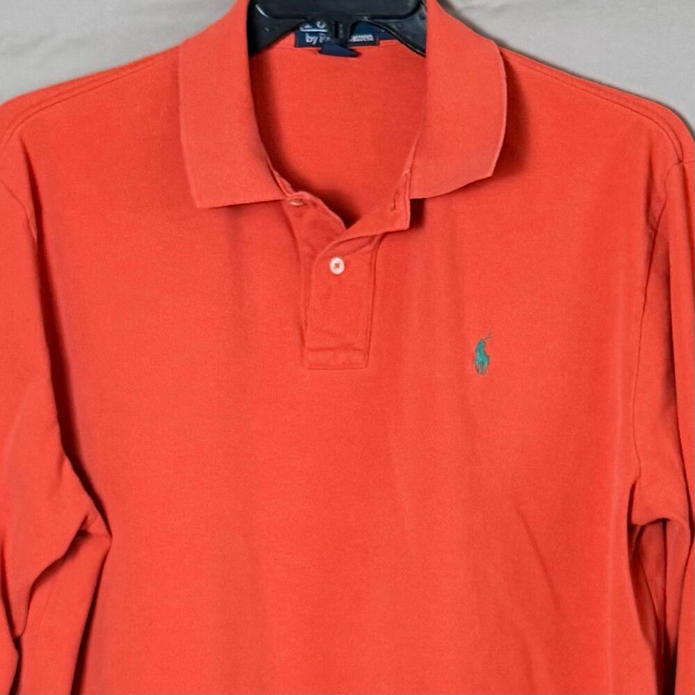 Polo by Ralph Lauren Polo shirt men’s XL long sleeve orange. Great Condition! - Picture 3 of 6